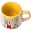 Silver Buffalo Disney Winnie the Pooh Fall Leaves Pattern Ceramic Camper Mug, 20 Ounces(Reactive Glaze Tapered Pottery Mug (14 Ounces))