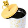 Silver Buffalo Disney Winnie the Pooh Fall Leaves Pattern Ceramic Camper Mug, 20 Ounces(Tumbler with Straw and Cover Cap (24 Ounces))