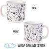Silver Buffalo Disney Winnie the Pooh Fall Leaves Pattern Ceramic Camper Mug, 20 Ounces(Winnie the Pooh Fall Leaves)