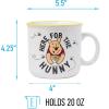 Silver Buffalo Disney Winnie the Pooh Here for Hunny Honey Wax Resist Ceramic Camper Mug, 20 Ounces(20 Ounces)
