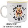 Silver Buffalo Disney Winnie the Pooh Here for Hunny Honey Wax Resist Ceramic Camper Mug, 20 Ounces(20 Ounces)