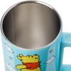 Silver Buffalo Disney Winnie the Pooh Hunny Double Wall Stainless Steel Travel Mug With Handle, 15 Ounces