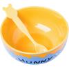Silver Buffalo Disney Winnie the Pooh Hunny Pot Ceramic Bowl with Color Changing Spoon, 28 Ounces
