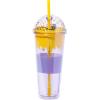 Silver Buffalo Disney Winnie the Pooh “Hunny” Travel Tumbler with Dome Top Lid, 24 Ounces