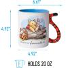 Silver Buffalo Disney Winnie the Pooh Today Is My New Favorite Day Tigger’s Tail Sculpted 3D Handle Ceramic Mug, 20 Ounces