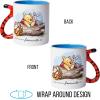 Silver Buffalo Disney Winnie the Pooh Today Is My New Favorite Day Tigger’s Tail Sculpted 3D Handle Ceramic Mug, 20 Ounces