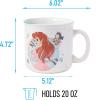 Silver Buffalo Disney the Little Mermaid Princess Ariel Featuring Flounder Ceramic Camper Mug, 20 Ounces