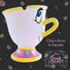 Silver Buffalo Disney’s Beauty and The Beast Chip Tea Cup 3D Sculpted Ceramic Coffee Mug, 20 Ounces