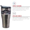 Silver Buffalo Double Walled Vacuum Insulated Stainless Steel Water Bottle, 20-ounce, Rose Gold(Gray)