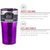 Silver Buffalo Double Walled Vacuum Insulated Stainless Steel Water Bottle, 20-ounce, Rose Gold(Ombre Purple)