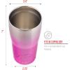 Silver Buffalo Double Walled Vacuum Insulated Stainless Steel Water Bottle, 20-ounce, Rose Gold(Pink)