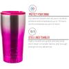 Silver Buffalo Double Walled Vacuum Insulated Stainless Steel Water Bottle, 20-ounce, Rose Gold(Pink)