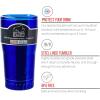 Silver Buffalo Double Walled Vacuum Insulated Stainless Steel Water Bottle, 20-ounce, Rose Gold(Royal Blue)
