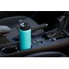 Silver Buffalo Double Walled Vacuum Insulated Stainless Steel Water Bottle, 20-ounce, Rose Gold(Water Bottle – Aqua Blue)