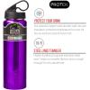Silver Buffalo Double Walled Vacuum Insulated Stainless Steel Water Bottle, 20-ounce, Rose Gold(Water Bottle – Purple)