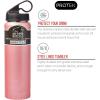Silver Buffalo Double Walled Vacuum Insulated Stainless Steel Water Bottle, 20-ounce, Rose Gold(Water Bottle – Rose Gold)