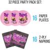 Silver Buffalo Friday the 13th 32 Pack Partyware Disposable Paper Plates and Napkins(Bratz (32 Pack))