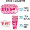 Silver Buffalo Friday the 13th 32 Pack Partyware Disposable Paper Plates and Napkins(Bridesmaids (60 Pack))