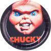 Silver Buffalo Friday the 13th 32 Pack Partyware Disposable Paper Plates and Napkins(Chucky (60 Pack))