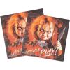 Silver Buffalo Friday the 13th 32 Pack Partyware Disposable Paper Plates and Napkins(Chucky (60 Pack))