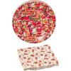 Silver Buffalo Friday the 13th 32 Pack Partyware Disposable Paper Plates and Napkins(Coca-Cola Christmas (32 Pack))