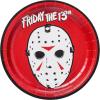 Silver Buffalo Friday the 13th 32 Pack Partyware Disposable Paper Plates and Napkins(Friday the 13th (60 Pack))