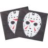 Silver Buffalo Friday the 13th 32 Pack Partyware Disposable Paper Plates and Napkins(Friday the 13th (60 Pack))