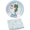 Silver Buffalo Friday the 13th 32 Pack Partyware Disposable Paper Plates and Napkins(Frosty the Snowman (32 Pack))
