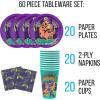 Silver Buffalo Friday the 13th 32 Pack Partyware Disposable Paper Plates and Napkins(Scooby Doo (60 Pack))