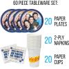 Silver Buffalo Friday the 13th 32 Pack Partyware Disposable Paper Plates and Napkins(Seinfeld (60 Pack))