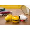Silver Buffalo Friends Central Perk Logo 3 Pack Ceramic 3D Sculpted Mini Cup Set, Perfect as a Sugar, Cream, or Milk Set, 3.5 Ounces(3 Piece Peanuts Snoopy Woodstock)
