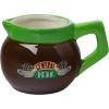 Silver Buffalo Friends Central Perk Logo 3 Pack Ceramic 3D Sculpted Mini Cup Set, Perfect as a Sugar, Cream, or Milk Set, 3.5 Ounces(Friends Central Perk)