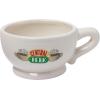 Silver Buffalo Friends Central Perk Logo 3 Pack Ceramic 3D Sculpted Mini Cup Set, Perfect as a Sugar, Cream, or Milk Set, 3.5 Ounces(Friends Central Perk)