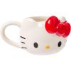 Silver Buffalo Friends Central Perk Logo 3 Pack Ceramic 3D Sculpted Mini Cup Set, Perfect as a Sugar, Cream, or Milk Set, 3.5 Ounces(Hello Kitty With Handle)