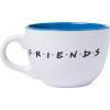 Silver Buffalo Friends Doodle Logo Soup Ceramic Mug, 1 Count (Pack of 1), white, 24 fluid ounce