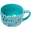 Silver Buffalo Friends How You Doin Ceramic Soup Mug with Vented Plastic Lid, 24 Ounces