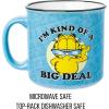 Silver Buffalo Gilmore Girls Luke’s Featuring Iconic Stars Hollow Locations Ceramic Camper Mug, 20 Ounces(Garfield I’m Kind of a Big Deal)