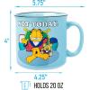 Silver Buffalo Gilmore Girls Luke’s Featuring Iconic Stars Hollow Locations Ceramic Camper Mug, 20 Ounces(Garfield Not Today)