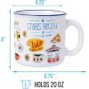 Silver Buffalo Gilmore Girls Luke’s Featuring Iconic Stars Hollow Locations Ceramic Camper Mug, 20 Ounces(Gilmore Girls)