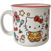 Silver Buffalo Happy Gilmore Golf Academy Ceramic Camper Mug, 20 Ounces(Hello Kitty Gingerbread)