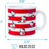 Silver Buffalo Happy Gilmore Golf Academy Ceramic Camper Mug, 20 Ounces(Hello Kitty Milk and Stripes)
