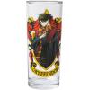 Silver Buffalo Harry Potter Gryffindor Squad Featuring Hermione Granger, Ron Weasley, and Fred and George Anime Style 4 Pack Tumbler Glass Set, 10 Ounces
