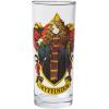 Silver Buffalo Harry Potter Gryffindor Squad Featuring Hermione Granger, Ron Weasley, and Fred and George Anime Style 4 Pack Tumbler Glass Set, 10 Ounces