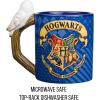 Silver Buffalo Harry Potter Hogwarts House Crest Sculpted Owl Handle Ceramic Coffee Mug, 20-Ounces(Blue)