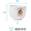Silver Buffalo Harry Potter Hogwarts Railways House Crest Ceramic Ramen Noodle Rice Bowl with Chopsticks, Microwave Safe, 20 Ounces