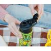 Silver Buffalo Harry Potter Hogwarts Stainless Steel Water bottle with Strap, 27-Ounces(Green)