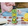 Silver Buffalo Harry Potter Hogwarts Stainless Steel Water bottle with Strap, 27-Ounces(Green)