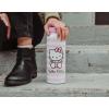 Silver Buffalo Harry Potter Hogwarts Stainless Steel Water bottle with Strap, 27-Ounces(Hello Kitty Pink)