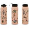 Silver Buffalo Harry Potter Hogwarts Stainless Steel Water bottle with Strap, 27-Ounces(Herbology)