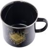 Silver Buffalo Harry Potter Mischief Managed ‘I Solemnly Swear I Am Up to No Good” Quote and Marauders Map Enamel Camper Mug, 21 Ounces